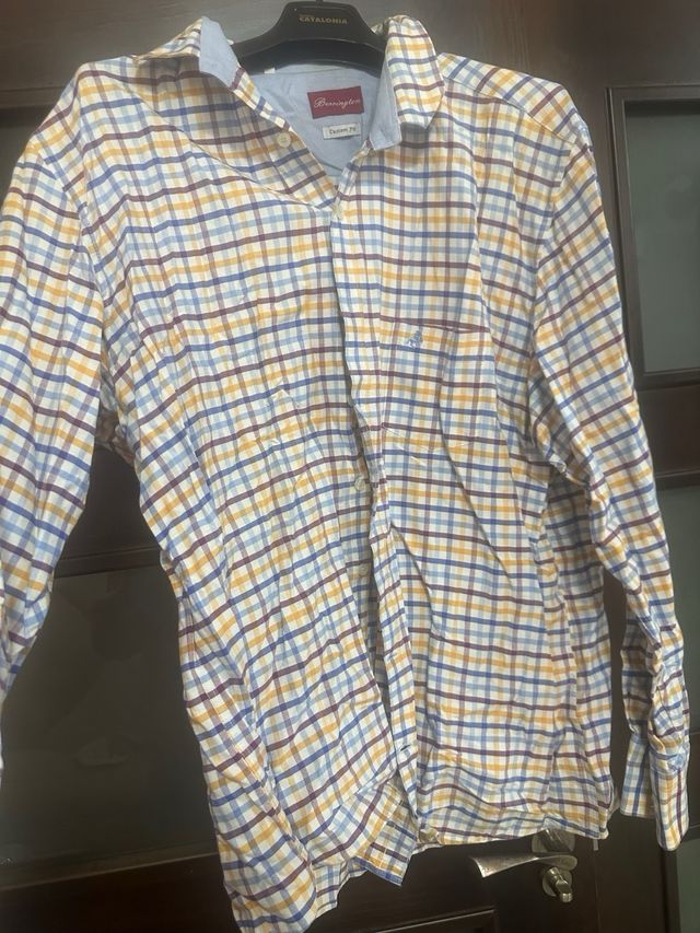 Camisa GANT Cuadros Marrón Talla XXXL