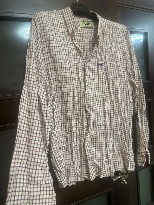 Camisa GANT Cuadros Marrón Talla XXXL