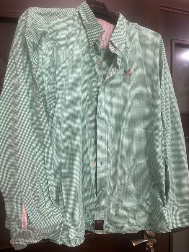 Camisa GANT Cuadros Marrón Talla XXXL