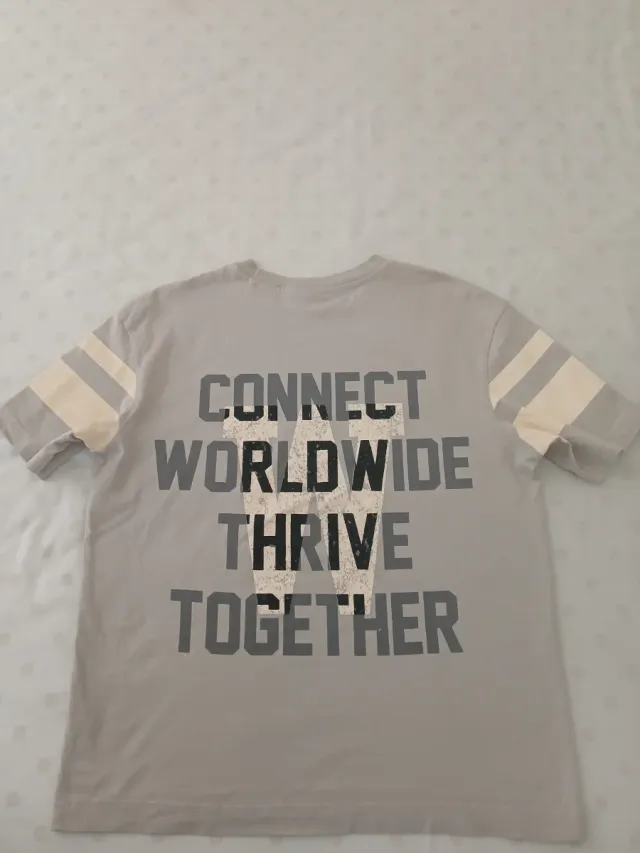2 Camisetas Manga Corta Marrón y Gris