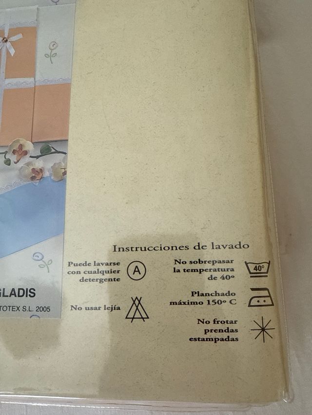 Juego sábanas vintage D'Art naranja/blanco