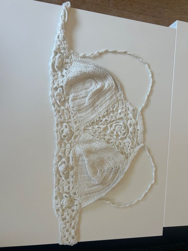 Top de crochet blanco