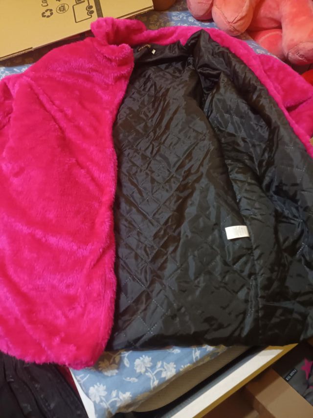 Abrigo pelo rosa acolchado AIXIRUI Talla única