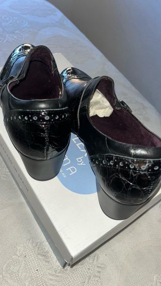 Zapatos Pitillos negros piel talla 38