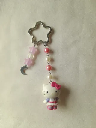 Porta-chaves Hello Kitty estrela e lua