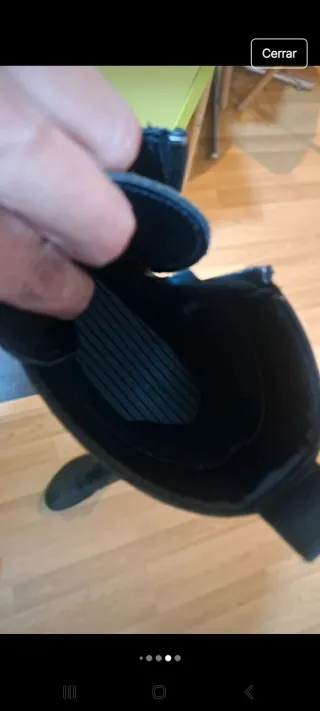 Botín negro mujer. Piel, muy cómodo.Suela ok