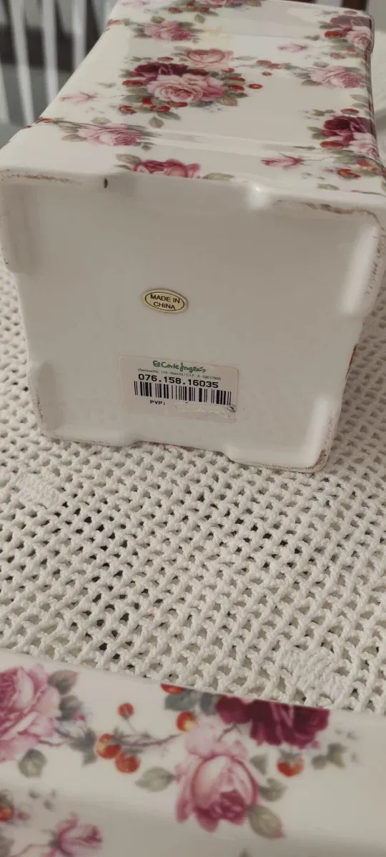 Conjunto cerámica El Corte Inglés floral