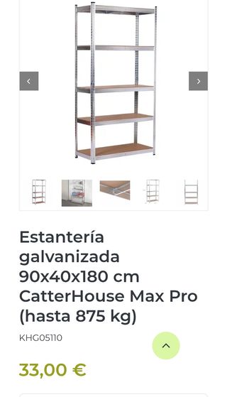 Scaffale galvanizzato CatterHouse Max Pro 90x40x180 cm
