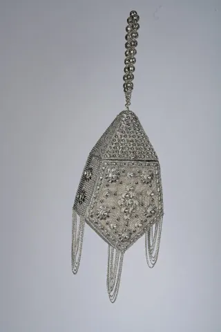 Bolso joya fiesta plata y oro