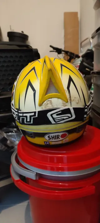 Casco Motocross Shiro Amarillo y Negro