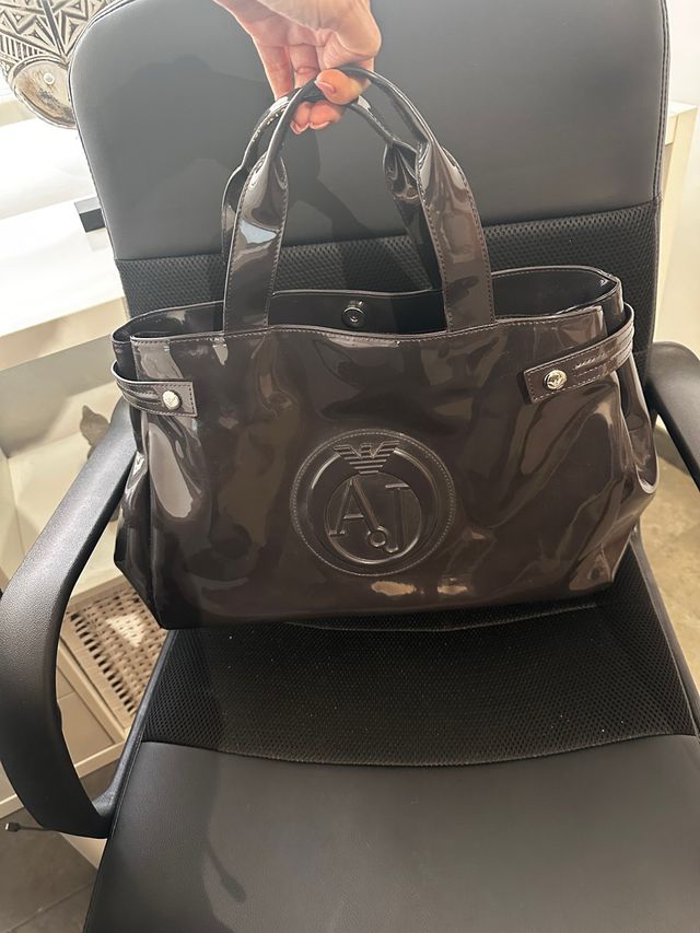 Bolso charol Emporio Armani
