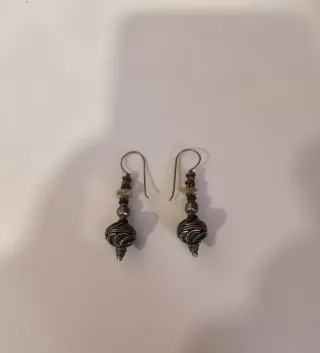 Pendientes antiguos de plata