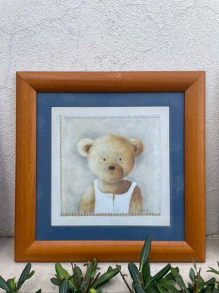 Conjunto 4 Quadros Ursos Criança