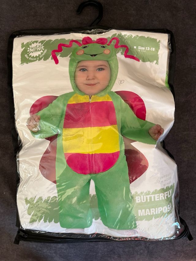 Disfraz Mariposa Oruga Talla 12-18 Meses
