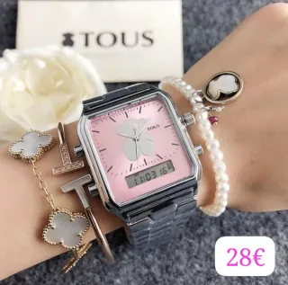 Reloj Tous Rosa y Plateado