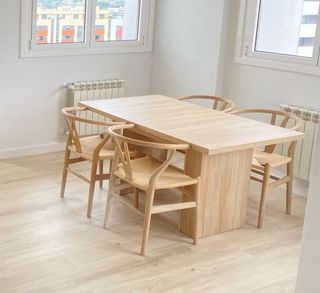 Mesa comedor comedor y 4 sillas madera