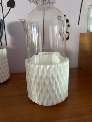 Bote para pinceles de maquillaje giratorio