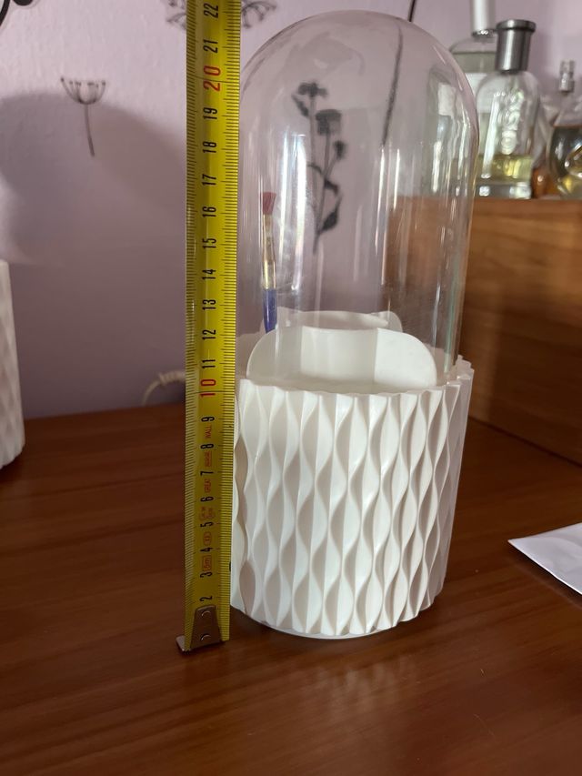 Bote para pinceles de maquillaje giratorio