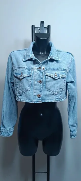 Giubbino jeans corto donna taglia S