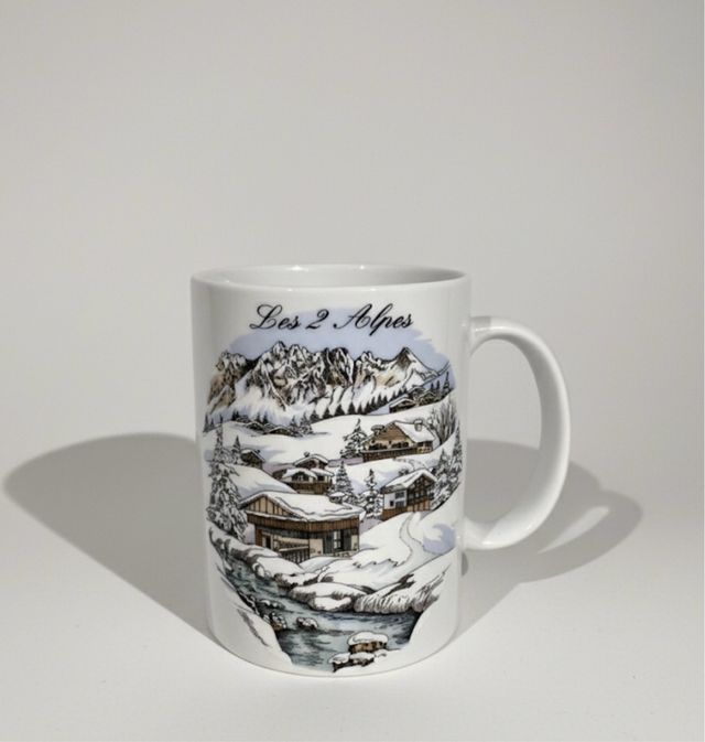 Taza Les 2 Alpes Invierno Montaña