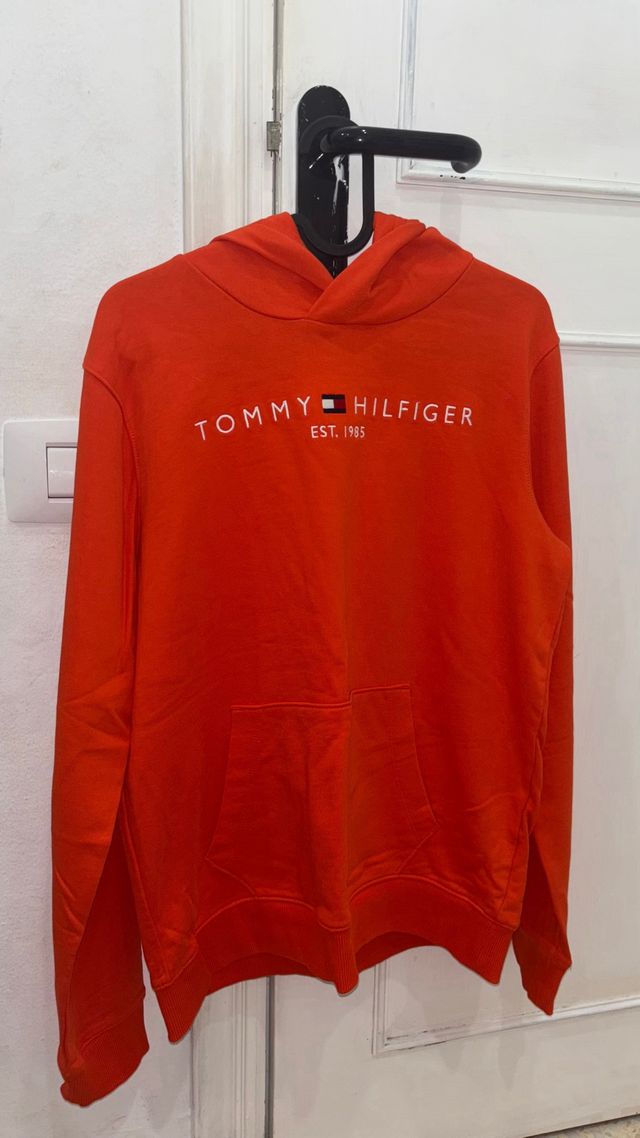 Sudadera Tommy Hilfiger Naranja Sin Usar