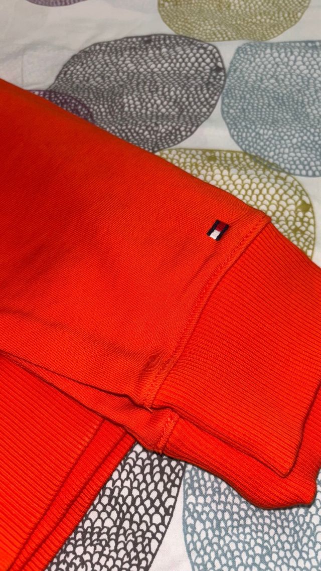 Sudadera Tommy Hilfiger Naranja Sin Usar