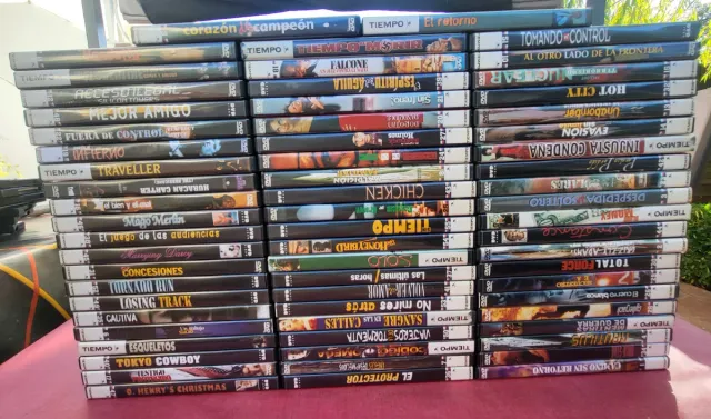 Lote de 65 DVDs Varios Títulos Acción y Suspense