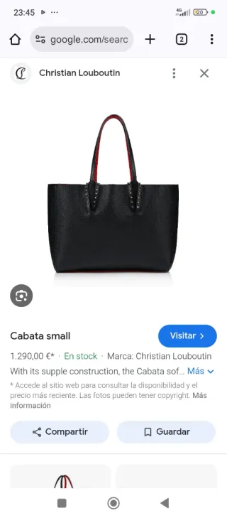 Bolso Christian Louboutin Rojo Sin Estrenar