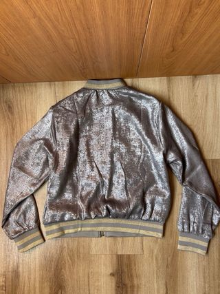 Cazadora Lilyrose plateada y dorada