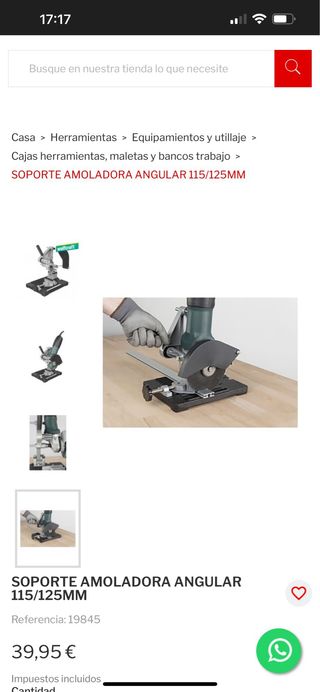 Soporte para amoladora angular