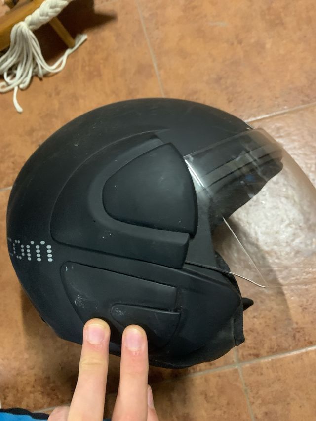 Casco Moto Negro HX Safety