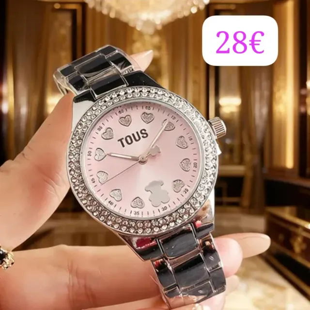 Reloj Tous Rosa y Plateado