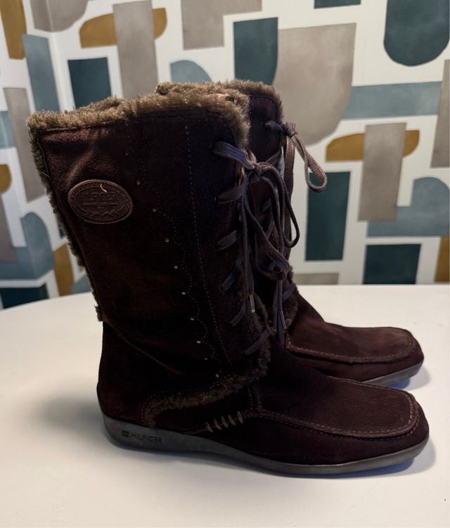 Botas Tommy Hilfiger ante marrones T39