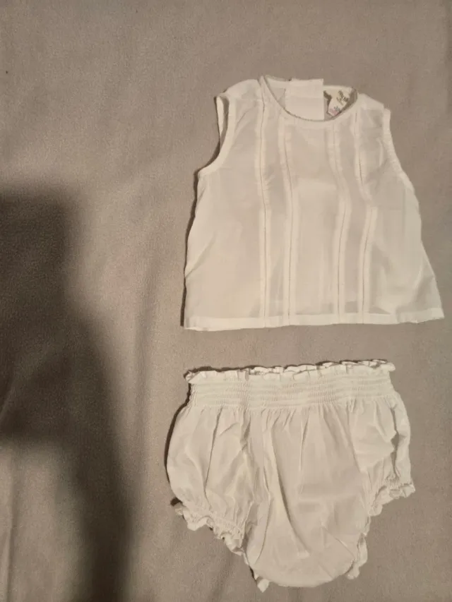 Set blusa e copriscarpe bianco Zara