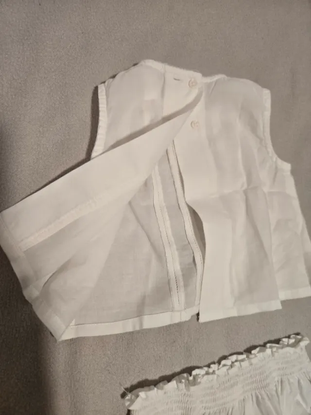 Set blusa e copriscarpe bianco Zara