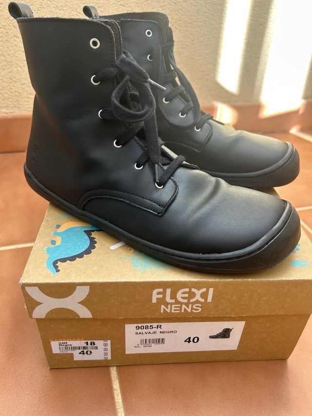 Botas barefoot Flexinens Talla 40 Negras