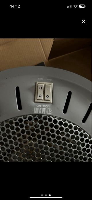 Brasero Eléctrico solo funciona fase grande