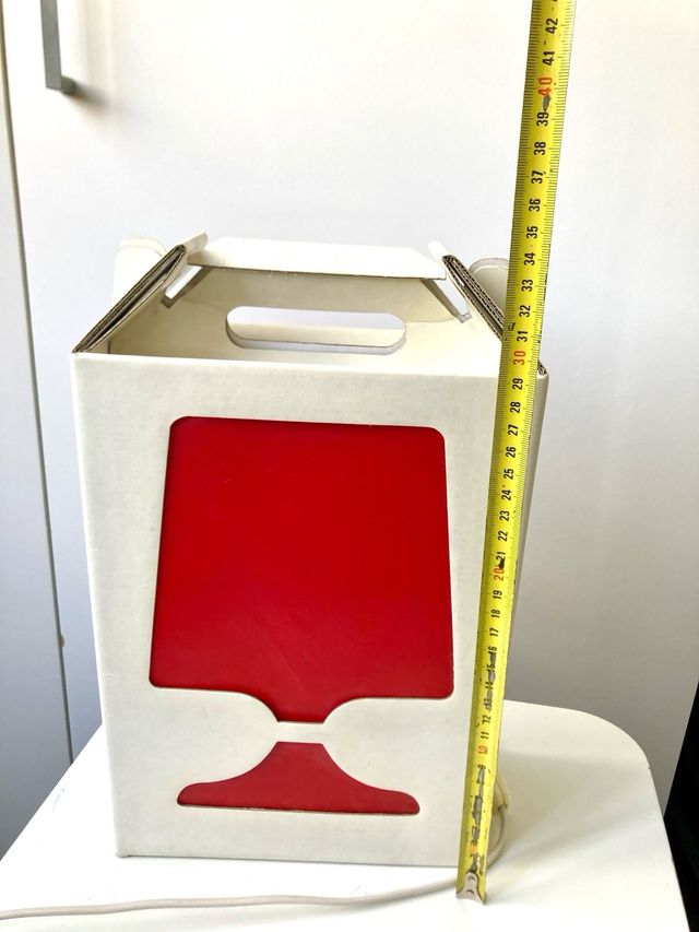 Lámpara Flamp Design Code Roja