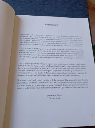 Caymari. Salvaguarda d'un vell manuscrit