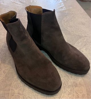 Botines Serraje Hombre Zara Marrones