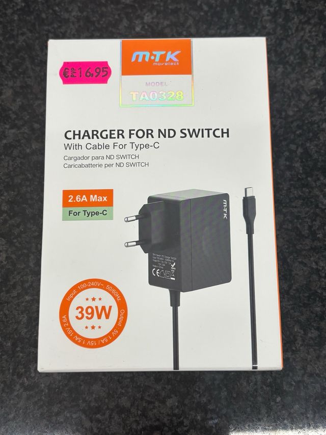 Cargador MTK TA0328 para Nintendo Switch