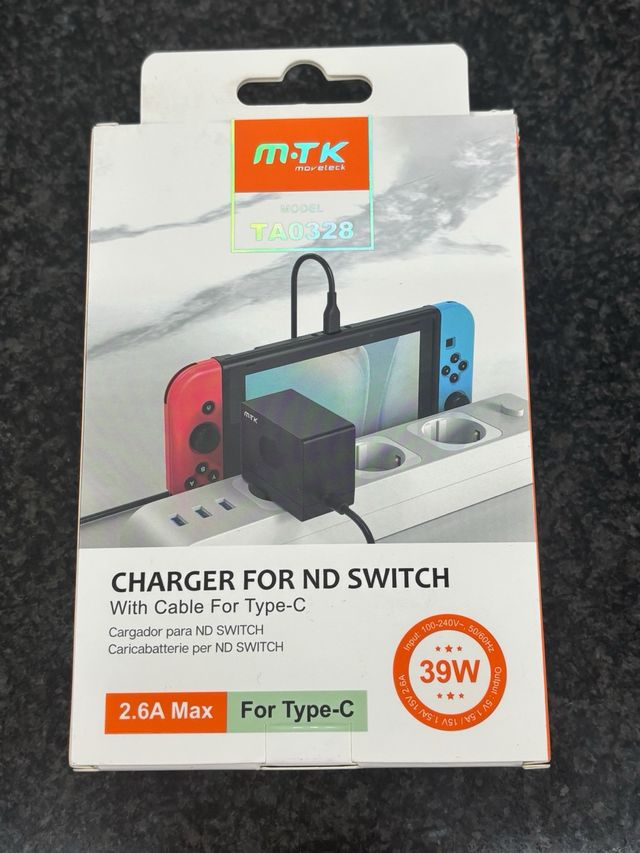 Cargador MTK TA0328 para Nintendo Switch