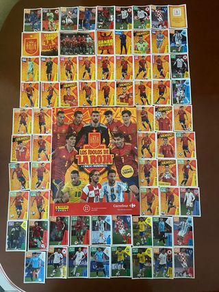 Colección completa La Roja 73 cromos +album+guia