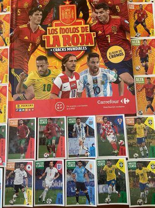 Colección completa La Roja 73 cromos +album+guia