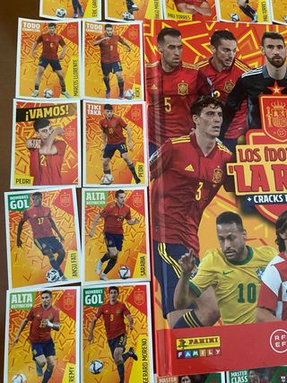 Colección completa La Roja 73 cromos +album+guia