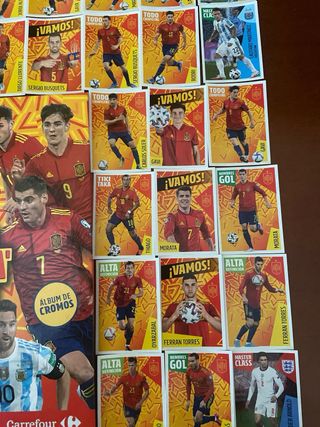 Colección completa La Roja 73 cromos +album+guia