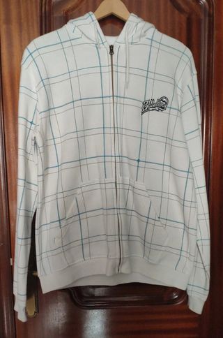 Sudadera Billabong Cuadros Azul y Blanco
