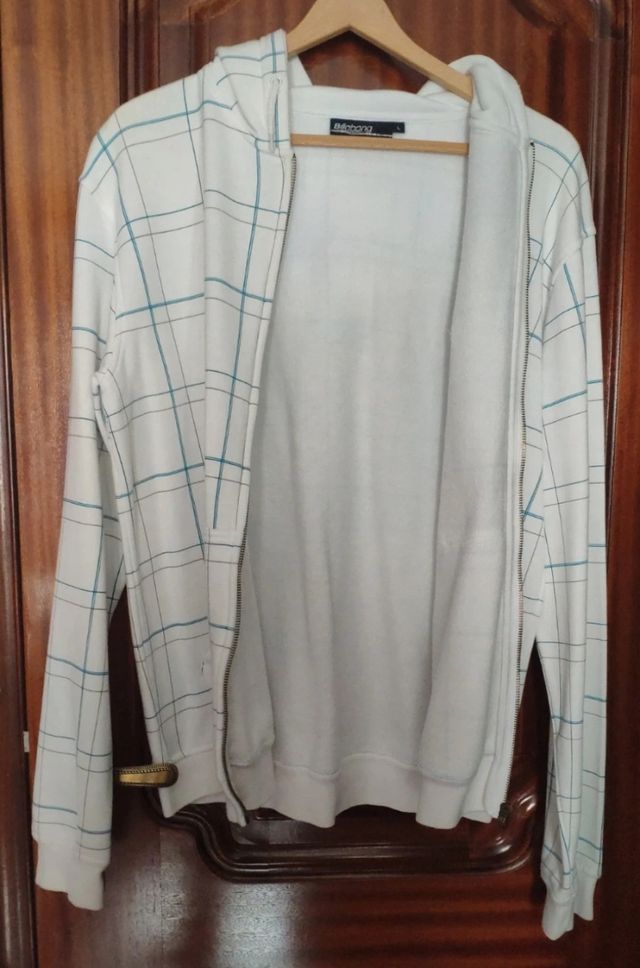 Sudadera Billabong Cuadros Azul y Blanco