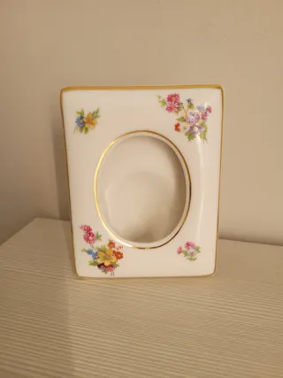 Portafoto ceramica inglese floreale