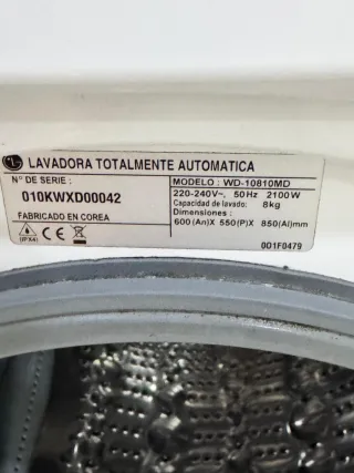 Lavadora LG Direct Drive 8kg